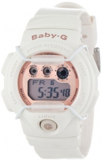 Casio Women's BG1005A-7 Baby-G Rose Gold and White Resin Digital Watch Casio Women's BG1005A-7 Baby-G Rose Gold and White Resin Digital Watch