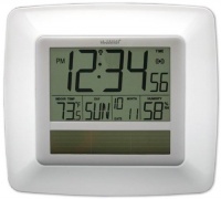 La Crosse Technology WT-8112U-WH Solar-Powered Atomic Digital Clock La Crosse Technology WT-8112U-WH Solar-Powered Atomic Digital Clock