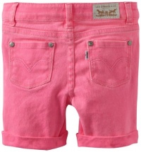 Levi's Girls 2-6X Catalina Cuffed Midi Short, Electric Pink, 6 Levi's Girls 2-6X Catalina Cuffed Midi Short, Electric Pink, 6