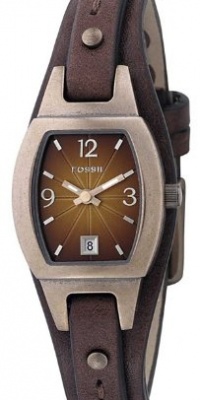 Fossil Women's JR9760 Skinny Brown Leather Strap Brown Analog Dial Watch Fossil Women's JR9760 Skinny Brown Leather Strap Brown Analog Dial Watch
