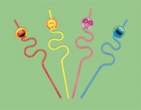 Sesame Street 1st Birthday - Krazy Straws 12ct Sesame Street 1st Birthday - Krazy Straws 12ct
