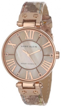 Anne Klein Women's AK/1334RGLP Rose Gold-Tone and Snakeskin Print Leather Strap Watch Anne Klein Women's AK/1334RGLP Rose Gold-Tone and Snakeskin Print Leather Strap Watch