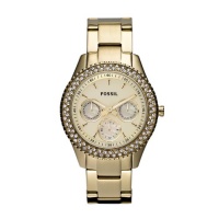 Fossil Women's ES3101 Stainless Steel Analog Gold Dial Watch Fossil Women's ES3101 Stainless Steel Analog Gold Dial Watch