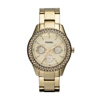 Fossil Women's ES3101 Stainless Steel Analog Gold Dial Watch