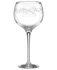 Big on elegance. The Gardner Street Platinum Signature goblet features delicately etched vines and fluid lines in generously proportioned crystal. From kate spade new york. Big on elegance. The Gardner Street Platinum Signature goblet features delicately etched vines and fluid lines in generously proportioned crystal. From kate spade new york.