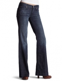 7 For All Mankind Women's Dojo Trouser Jean in New York Dark 7 For All Mankind Women's Dojo Trouser Jean in New York Dark