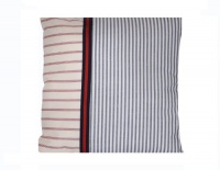 Tommy Hilfiger Vintage Plaid Pieced Stripe Decorative Pillow Tommy Hilfiger Vintage Plaid Pieced Stripe Decorative Pillow