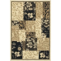 Sierra Mar Jakarta Batik Ivory/Black Rug Rug Size: 9'6 x 13'2 Sierra Mar Jakarta Batik Ivory/Black Rug Rug Size: 9'6 x 13'2