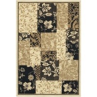 Sierra Mar Jakarta Batik Ivory/Black Rug Rug Size: 9'6 x 13'2