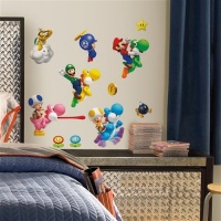 (10x18) Nintendo - Super Mario Bros. Wii Peel & Stick Wall Decals (10x18) Nintendo - Super Mario Bros. Wii Peel & Stick Wall Decals