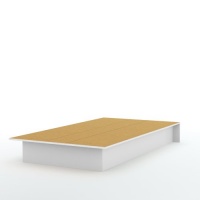 South Shore Libra Collection Twin 39-inch Platform Bed, White South Shore Libra Collection Twin 39-inch Platform Bed, White