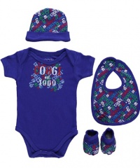Coogi Text Medley 4-Piece Gift Set - royal blue, 0 - 6 months Coogi Text Medley 4-Piece Gift Set - royal blue, 0 - 6 months