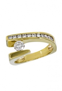 Effy Jewlery 14K Yellow Gold Diamond Ring, .73 TCW Ring size 7 Effy Jewlery 14K Yellow Gold Diamond Ring, .73 TCW Ring size 7
