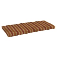 Strathwood Gibranta Hardwood 2-Seater Bench Polyester Cushion, Striped Landry Pumpkin Strathwood Gibranta Hardwood 2-Seater Bench Polyester Cushion, Striped Landry Pumpkin