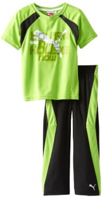 Puma - Kids Boys 2-7 Little My House Pant Set, Jasmine Green, 7 Puma - Kids Boys 2-7 Little My House Pant Set, Jasmine Green, 7