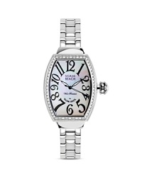Miami Beach by Glam Rock Mother of Pearl Square Bracelet Watch, 38x30mm Miami Beach by Glam Rock Mother of Pearl Square Bracelet Watch, 38x30mm