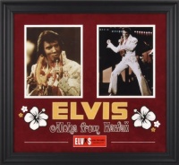 Elvis Presley Aloha From Hawaii Framed Presentation - 23 X 25 Elvis Presley Aloha From Hawaii Framed Presentation - 23 X 25