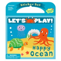 Peaceable Kingdom / Let's Play! Reusable Sticker Set 'Happy Ocean' Peaceable Kingdom / Let's Play! Reusable Sticker Set 'Happy Ocean'