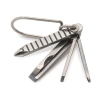Swiss+Tech ST50021 Screwz-All 4-in-1 Key Ring Screwdriver Set Swiss+Tech ST50021 Screwz-All 4-in-1 Key Ring Screwdriver Set