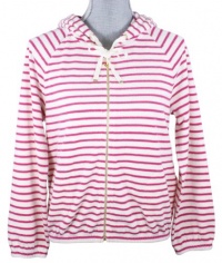 Juicy Couture Dragonfruit Angel Striped Terry Easy Zip Hoodie Juicy Couture Dragonfruit Angel Striped Terry Easy Zip Hoodie