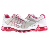 Nike Women's Air Max 2009 - White / White-Voltage Cherry, 8 B US Nike Women's Air Max 2009 - White / White-Voltage Cherry, 8 B US