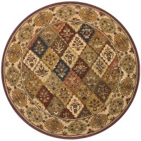St. Croix Trading Hand - Made Wool Baktarri 8x8 foot Round Rug St. Croix Trading Hand - Made Wool Baktarri 8x8 foot Round Rug