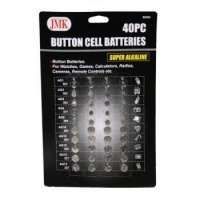 JMK 00260 Button Cell Batteries 40 Piece Set - Super Alkaline JMK 00260 Button Cell Batteries 40 Piece Set - Super Alkaline