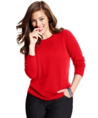 Lend luxury to your everyday look with Charter Club's plus size cashmere sweater-- it's a must-get basic for the season! Lend luxury to your everyday look with Charter Club's plus size cashmere sweater-- it's a must-get basic for the season!