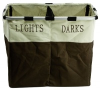 Foldable Double Laundry Hamper - Double Hamper Laundry Sorter Foldable Double Laundry Hamper - Double Hamper Laundry Sorter