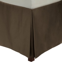 Calvin Klein Home Solid Sateen Pearl Edge Queen Bedskirt, Bear Calvin Klein Home Solid Sateen Pearl Edge Queen Bedskirt, Bear