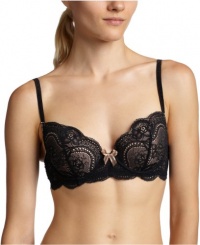 Le Mystere Women's Isabella Memory Foam Bra, Black/Natural, 30F Le Mystere Women's Isabella Memory Foam Bra, Black/Natural, 30F