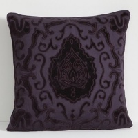 Lauren Ralph Lauren New Bohemian Applique Throw Pillow-purple Lauren Ralph Lauren New Bohemian Applique Throw Pillow-purple