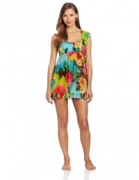 Betsey Johnson Women's Knit Chiffon Babydoll, Gypsy Rose, Large Betsey Johnson Women's Knit Chiffon Babydoll, Gypsy Rose, Large