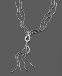Fresh style with modern appeal. You'll love this intriguing necklace crafted in sterling silver by Giani Bernini. Approximate length: 8 inches. Approximate drop: 3-1/2 inches. Fresh style with modern appeal. You'll love this intriguing necklace crafted in sterling silver by Giani Bernini. Approximate length: 8 inches. Approximate drop: 3-1/2 inches.