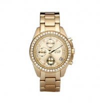 Fossil Women's ES2683 Gold-Tone Stainless Steel Bracelet Gold Glitz Analog Dial Chronograph Watch Fossil Women's ES2683 Gold-Tone Stainless Steel Bracelet Gold Glitz Analog Dial Chronograph Watch