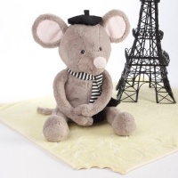 Baby Aspen Monsieur Le Squeak Plush Mouse and Blanket Gift Set Baby Aspen Monsieur Le Squeak Plush Mouse and Blanket Gift Set