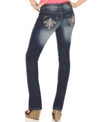 Feed your denim addiction with this bootcut style from Do Denim that features cool fade effects and a rad back pocket design! Feed your denim addiction with this bootcut style from Do Denim that features cool fade effects and a rad back pocket design!