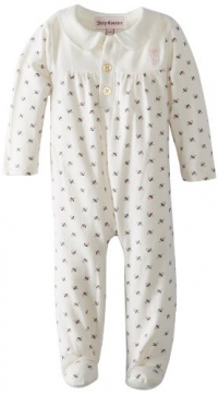 Juicy Couture Baby Baby-Girls Newborn Footie, Angel Floral, 3-6 Months Juicy Couture Baby Baby-Girls Newborn Footie, Angel Floral, 3-6 Months