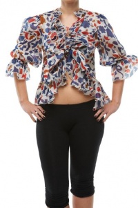 Roberto Cavalli - Fluffy Top Blouse Shirt Silk Roberto Cavalli - Fluffy Top Blouse Shirt Silk