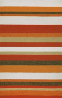 Liora Manne Ravella Stripe Rug, 42-Inch by 66-Inch, Orange Liora Manne Ravella Stripe Rug, 42-Inch by 66-Inch, Orange