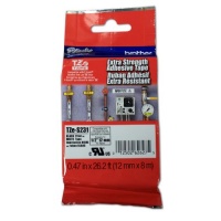 Brother extra strength Tape, Black on White, 12mm (TZeS231) Brother extra strength Tape, Black on White, 12mm (TZeS231)