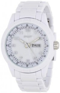 Sprout Women's ST3100MPWT Mother-Of-Pearl Dial White Corn Resin Bracelet Watch Sprout Women's ST3100MPWT Mother-Of-Pearl Dial White Corn Resin Bracelet Watch