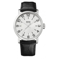 Hugo Boss 1512363 Grey Dial Date Classic Design Black Leather Strap Men's Watch Hugo Boss 1512363 Grey Dial Date Classic Design Black Leather Strap Men's Watch