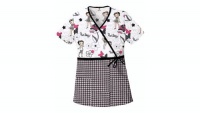 Cherokee 6625C Women's Disney Cotton Mock Wrap Print Scrub Top Cherokee 6625C Women's Disney Cotton Mock Wrap Print Scrub Top