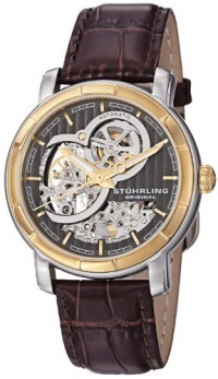 Stuhrling Original Men's 169.33GK59 Delphi Automatic Skeleton Grey Dial Watch