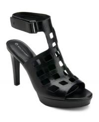 Outrageously in style. With square cut-outs, a unique T-strap and high ankle wrap, they Janae Square Perf sandals by Rockport are a strut-worthy design you'll love. Outrageously in style. With square cut-outs, a unique T-strap and high ankle wrap, they Janae Square Perf sandals by Rockport are a strut-worthy design you'll love.