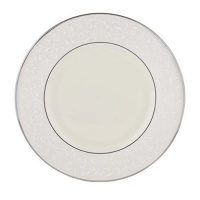Lenox Pearl Innocence Platinum Banded Ivory China Dinner Plate