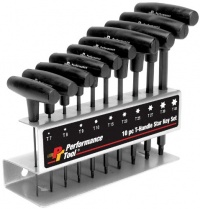 Wilmar Performance Tool W80276 T-Handle Star Set, 10-Piece Wilmar Performance Tool W80276 T-Handle Star Set, 10-Piece