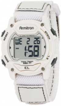 Armitron Women's 457004WHT Sport Chronograph White Nylon Strap Watch Armitron Women's 457004WHT Sport Chronograph White Nylon Strap Watch