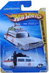 HOT WHEELS 2010 NEW MODELS 25 OF 44 GHOSTBUSTERS ECTO-1 WHITE WAGON